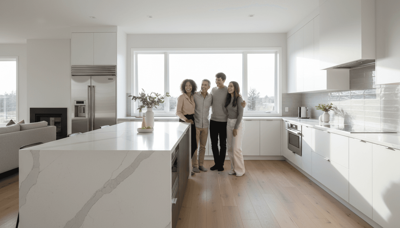 Kitchen remodel with modern appliances and tile work